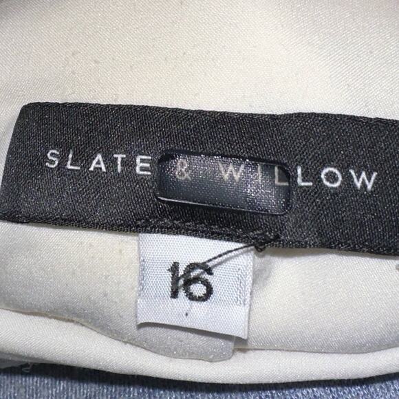 Slate & Willow Golden Iris Dress Cream Off Shoulder Size 16 - Picture 6 of 7